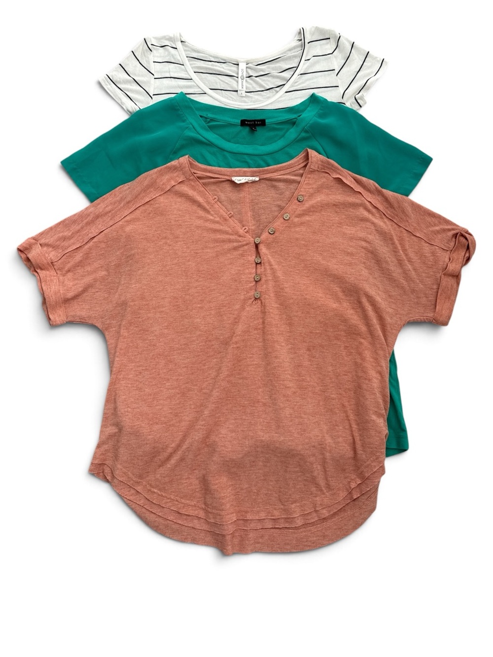 Women’s Casual Tee Set - West Kei, Live Charm & New In Bundle. All Size Small